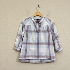 PATAGONIA W's Settlers Top Plaid in Romany Tundra Purple